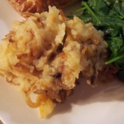 Potatoes Mashed With Caramelized Onions