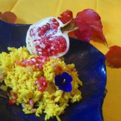 Yellow Rice Pilaf Pomegranate