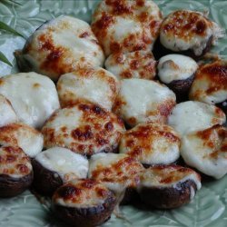 Mushrooms Stuffed With Swiss Cheese