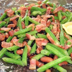 Three Bean Salad With Bacon Dressing