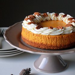 Pumpkin Cheesecake in a Pecan Crust