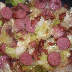 Smoked Sausage & Fried Cabbage