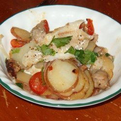 Rachael Ray's Sausage and Fish One Pot