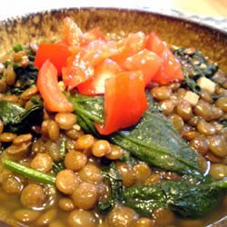 Lentils And Spinach