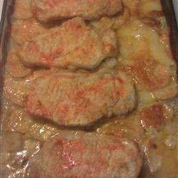 Scalloped Potatoes and Pork Chops