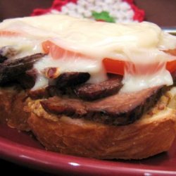 Open-Faced Roast Beef Sandwich
