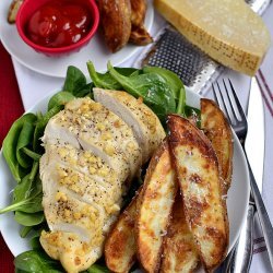 Garlic and Parmesan Roasted Potato Wedges