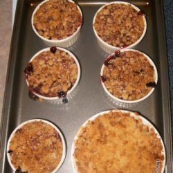 Individual Berry Crisp from Alton Brown