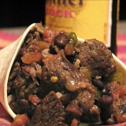 Spicy Pot Roast with Black Beans and Bock Beer