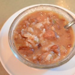 Red Bean, Rice and Sausage Soup