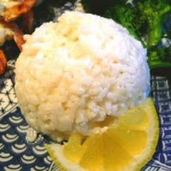 Steamed Rice With Coconut and Lemon