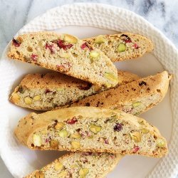 Holiday Biscotti With Cranberries and Pistachios
