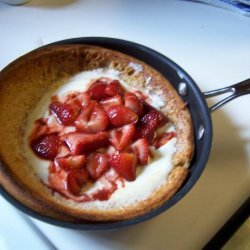 Creamy Strawberry Puff Pancake