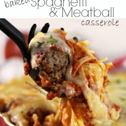 Spaghetti and Meatball Casserole