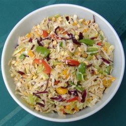 Asian Coleslaw With Peanuts and Mandarin Oranges