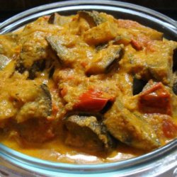 Curried Eggplant in Tomato Sauce
