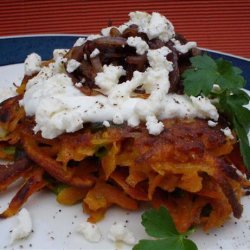 Vegetable Fritters With Caramelised Onions