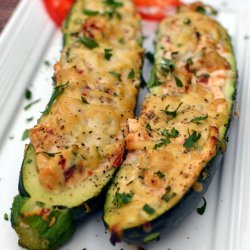 Zucchini Boats on the Grill