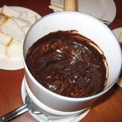 Lighter Chocolate Fondue (Or Ganache)