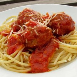 Spaghetti With Small Meatballs