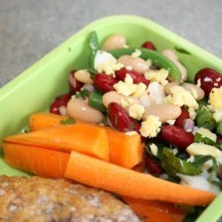 Mixed Bean Salad With Green Vinaigrette