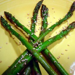 Tender Crisp Balsamic Sesame Asparagus