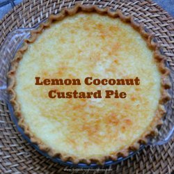   Lemon Coconut Custard  Pie