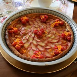 Rhubarb Tart With Orange Glaze