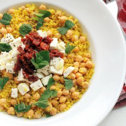 Couscous With Feta, Chickpeas and Tomato