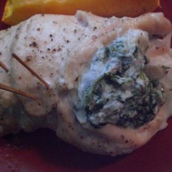 Spinach-Ricotta Rolled Turkey Breasts