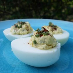 A Little Bit Spicy Deviled Eggs!
