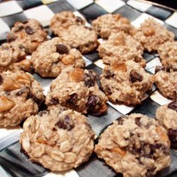 Dark Chocolate and Butterscotch Oatmeal Cookies