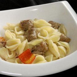 Bow Ties With Sausage and Peppers