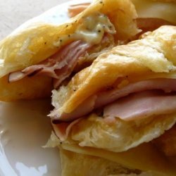 Ham and Dijon Croissant Sandwiches