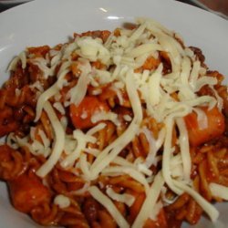 Fast and Easy  - Franks and Beans Pasta