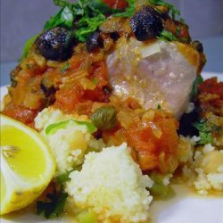 Fresh Tuna Steaks on a Bed of Couscous