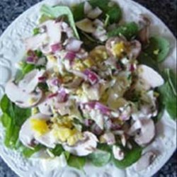 Champignon Salat Mit Ei (German Mushroom & Egg Salad)
