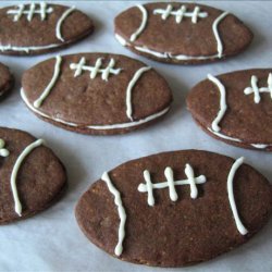 Fabulous Filbert Football Cookies Aka Super Bowl Cookies