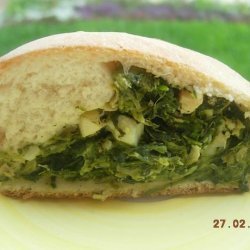 Spinach & Artichoke Stuffed Rolled Bread