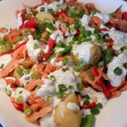 Salmon and Potato Salad With Lemon Poppy Seed Dressing
