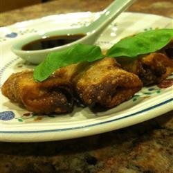 Beef and Sausage Fried Wontons