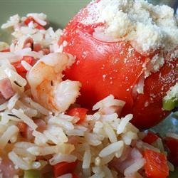 Jambalaya-Stuffed Tomatoes
