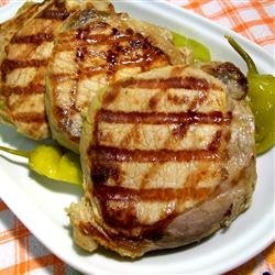 Pork Chops with Dill Pickle Marinade