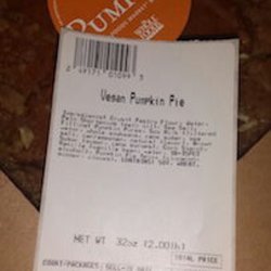 Whole Foods Pumpkin Pie