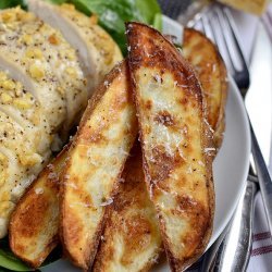 Roast Chicken With Potatoes & Garlic
