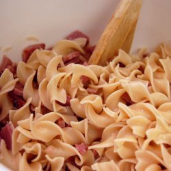 Buttered Noodles With Ham