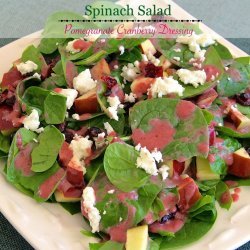 Spinach Salad With Pomegranate Dressing