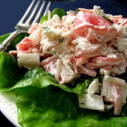 Crab-Cucumber Salad in Tomato Cups