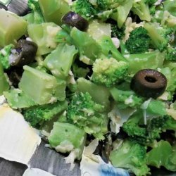 Broccoli With Black Olives and Parmesan