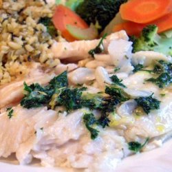Grilled Fish With Lemon Parsley Butter